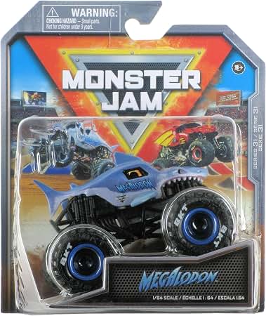 Amazon.com: Monster Jam, Megalodon Loop of Doom Stunt 1:64 Scale